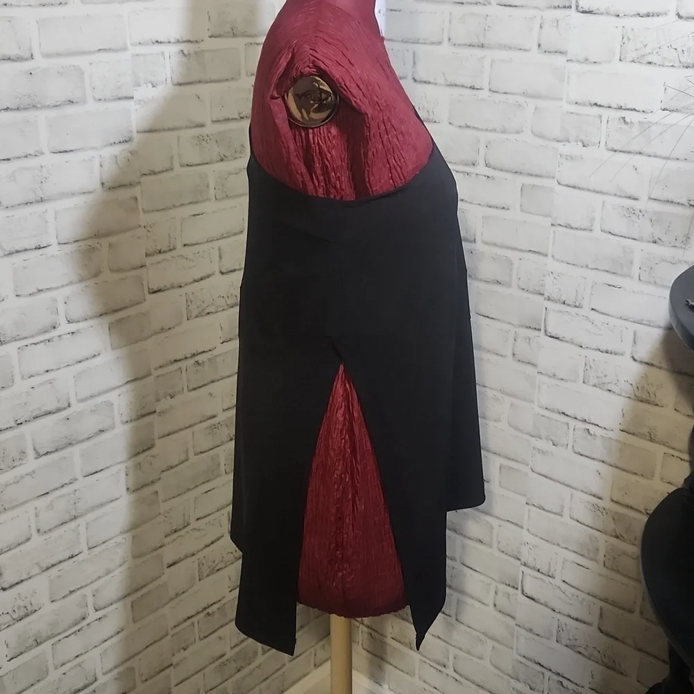 Sun Kim SZ S One Arm Black Blouse - Picture 3 of 9